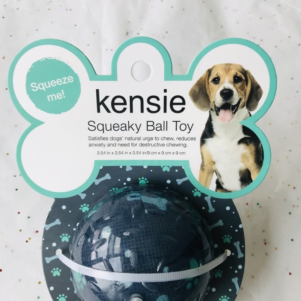 Dog Toy Kensie Squeaky Ball    Size : 3.54" x 3.54 " - Picture 5 of 5